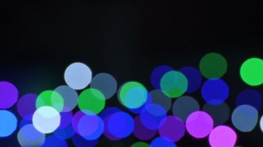 Festival of light, diwali or deepawali lights at night. Dark background stock footage.