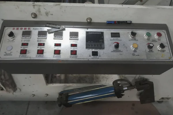 Kolkata Bengala Occidental India Mayo 2019 Panel Control Máquina Fabricación —  Fotos de Stock