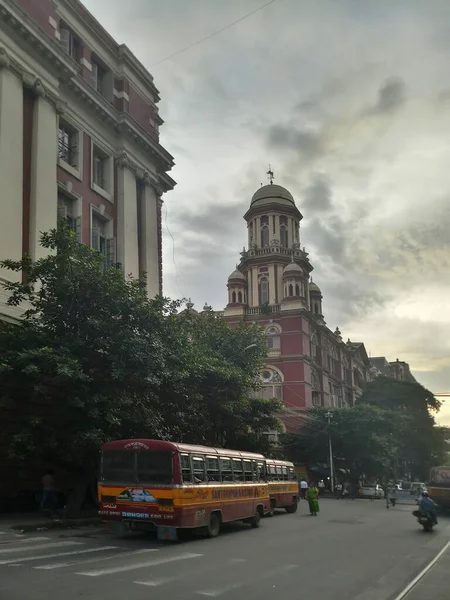 Καλκούτα Δυτική Βεγγάλη Ινδία Σεπτεμβρίου 2019 Κάθετη Θέα Της Οδού — Φωτογραφία Αρχείου