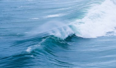 Portekiz 'in Nazar şehrinde şafak vakti.