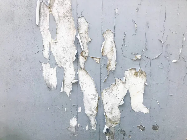 The cement wall has peeling marks of the cement that is out of quality., Old wall with peeled paint background., Grunge concrete cement wall with crack in industrial building.