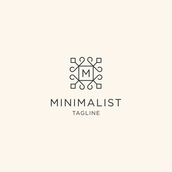 Botique stili M harfi logosu.