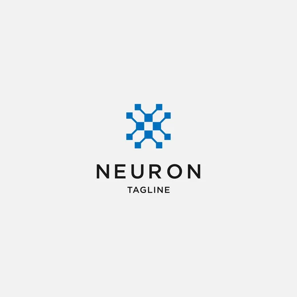 Nöron logo tasarım şablonu - vektör