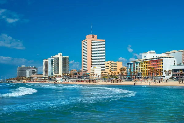 Tel Aviv Israel March 2019 Beautidul View Royal Beach Residential — Foto de Stock