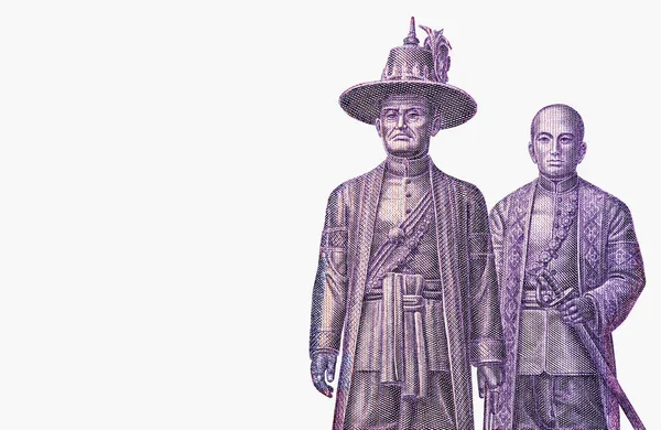 Pomnik Króla Rama Kaenchan Wzgórzu Ratchaburi Pomnik Króla Rama Ampawan — Zdjęcie stockowe