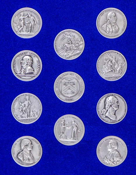 1973 United States Mint America First Medals — Zdjęcie stockowe