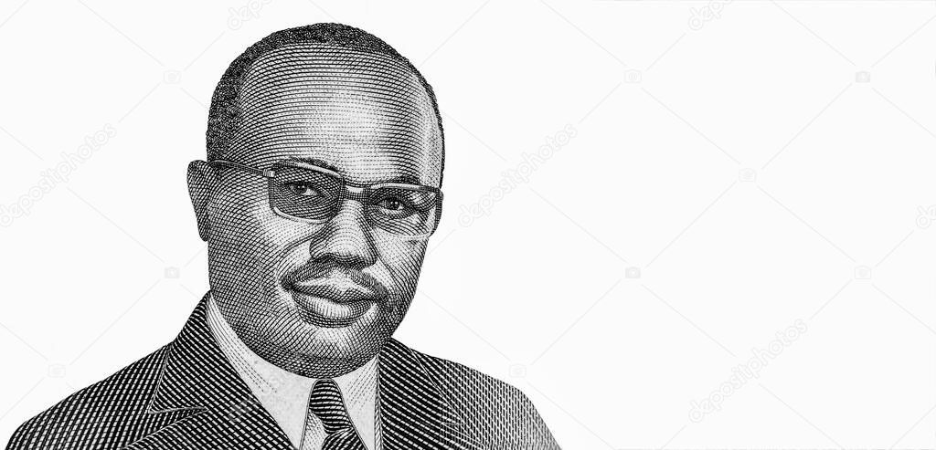 President William Richard Tolbert Jr.(1913-1980). Portrait from Liberia 100 Dollars 2016 Banknotes.