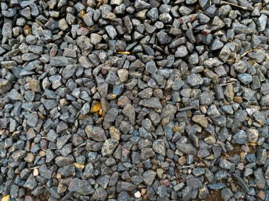Close up of small pebbles on the floor as an abstract  background  