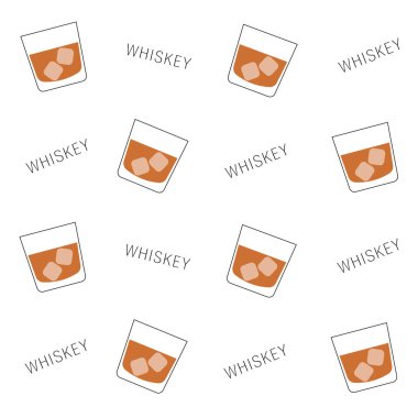 Viskili bir bardağın vektör çizimi 