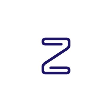 Z harfi logo tasarım vektör şablonu