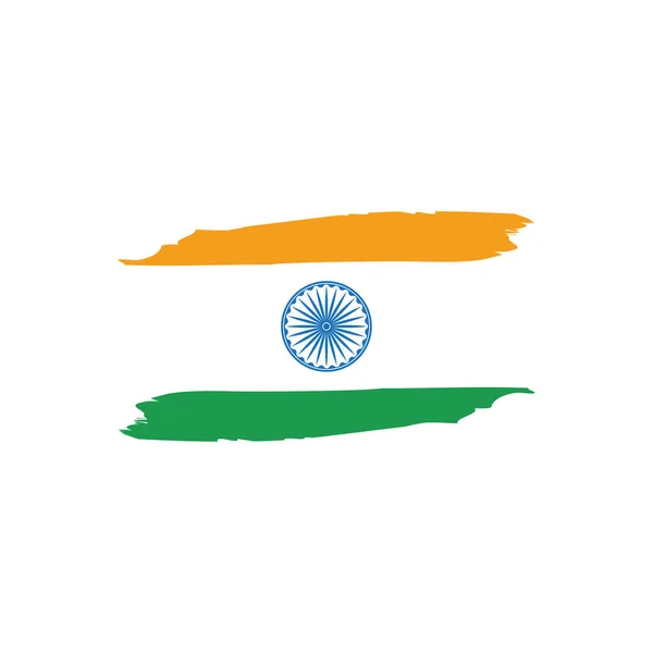 Σημαία Ινδίας Διανυσματική Απεικόνιση — Διανυσματικό Αρχείο