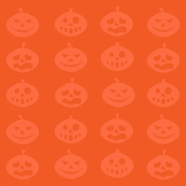 Seamless Pattern Cute Cartoon Halloween Background — Stock Vector