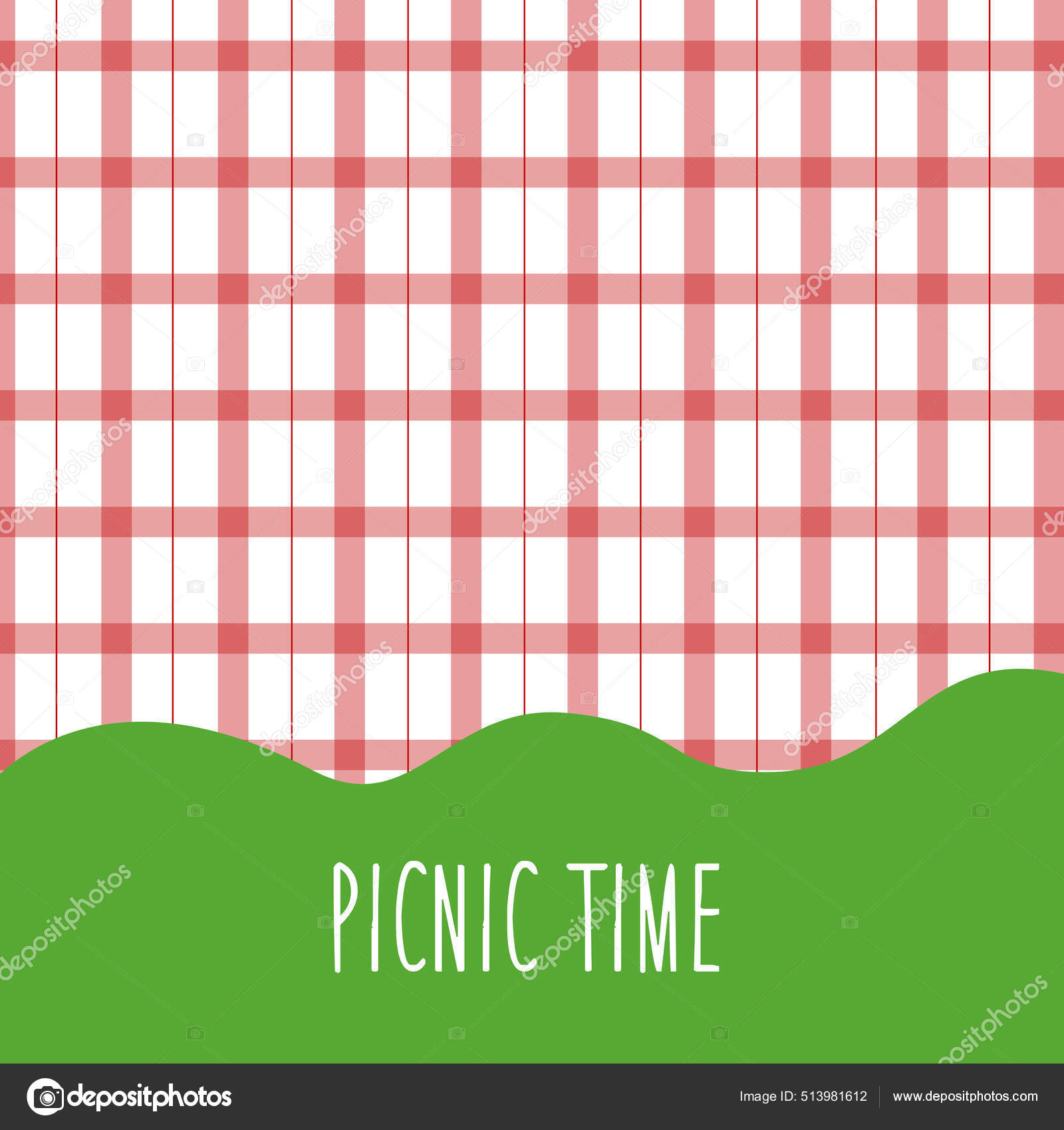 Picnic Time Vector Illustration Background Banner Flyer Stock Vector Image  by ©VBrand #513981612