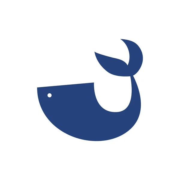 Риба Логотип Шаблон Векторний Дизайн Ілюстрації — стоковий вектор