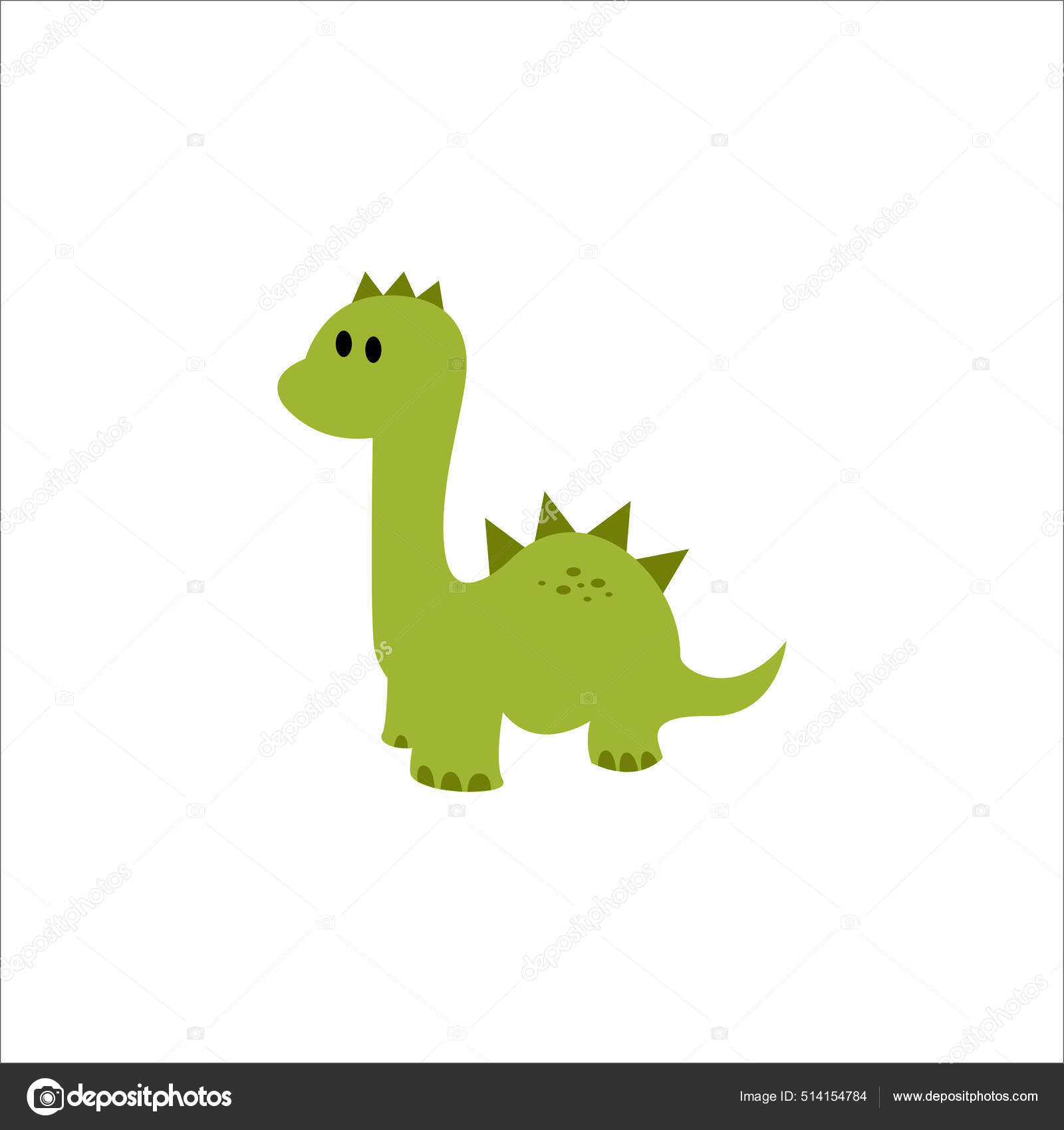 Vetores de Bonito Desenho De Dinossauro Verde e mais imagens de Dinossauro  - Dinossauro, Vista Frontal, Animal - iStock