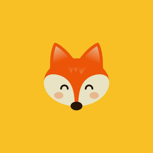 Fox Cat Icon Vector Illustration Design — стоковый вектор