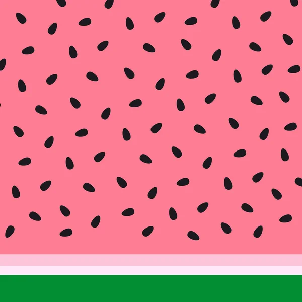 Vektor Nahtlose Handzeichnung Illustration Der Wassermelone Modernes Design — Stockvektor