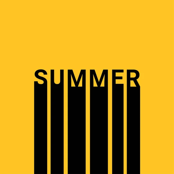 Summer Colorido Vetor Banner Tipografia —  Vetores de Stock