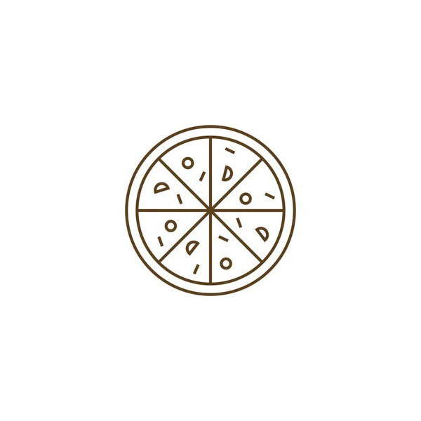 披萨图标 用于网页设计的快餐向量图标的平面示例 — 图库矢量图片