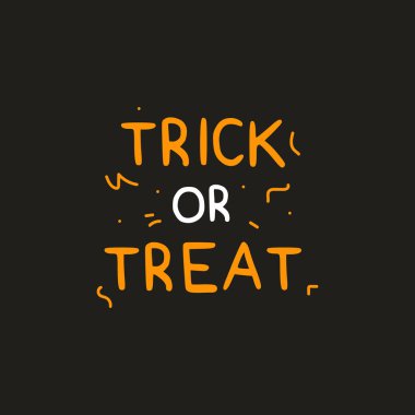 Cadılar Bayramı arkaplanının vektör çizimi, şaka mı şeker mi 