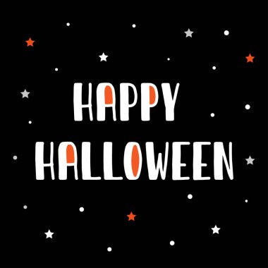 Mutlu Cadılar Bayramı. Vektör illüstrasyonu