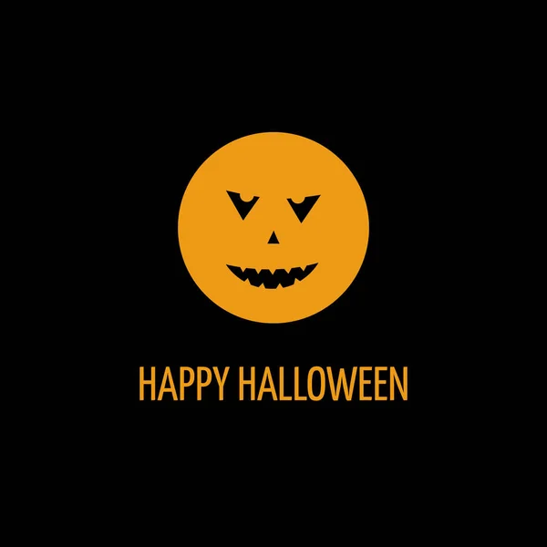 Icône Citrouille Halloween Illustration Plate Effrayantes Icônes Vectorielles Fantômes Pour — Image vectorielle
