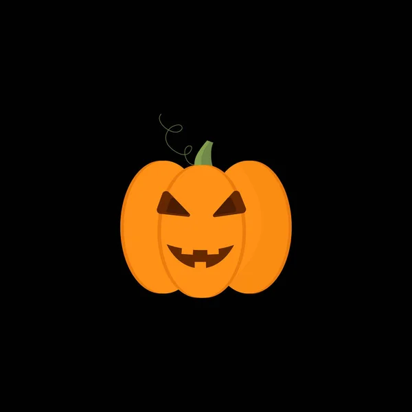 Halloween Pumpkin Icon Vector Illustration — Stock Vector