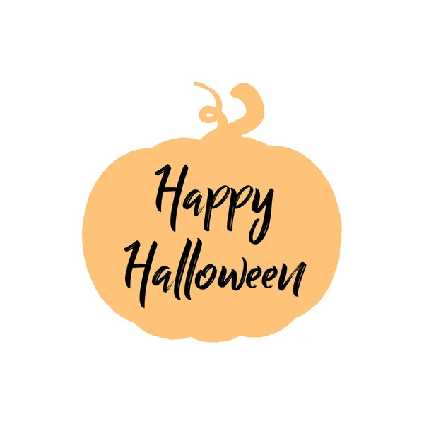 Happy Halloween Brevveksling Med Gresskar Vektorillustrasjon – stockvektor