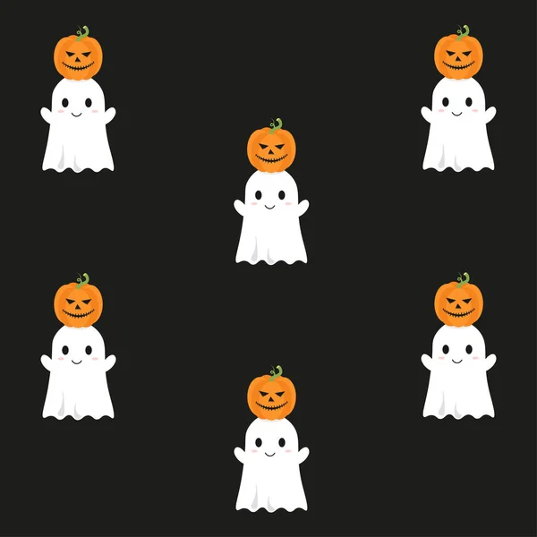 Icônes Citrouille Halloween Ensemble Illustration Vectorielle — Image vectorielle