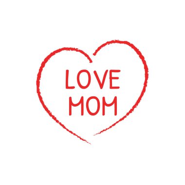 Aşk anne vektör illüstrasyon arka planı 