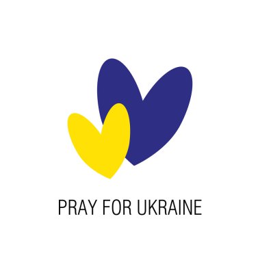 Ukrayna vektör resimleme arkaplanı için dua et 