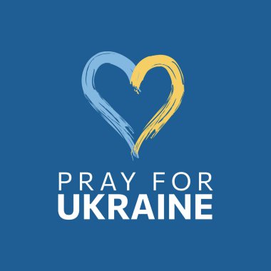 Ukrayna vektör resimleme arkaplanı için dua et 