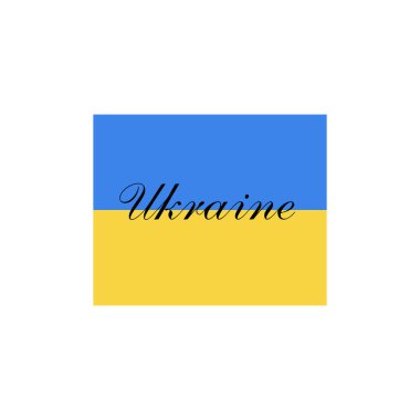 Ukrayna vektör illüstrasyon arkaplanı bayrağı 