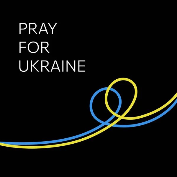 Ukrayna vektör resimleme arkaplanı için dua et 