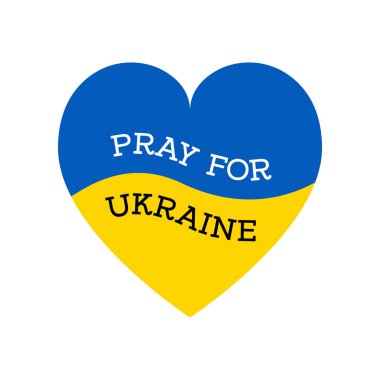 Ukrayna vektör resimleme arkaplanı için dua et 