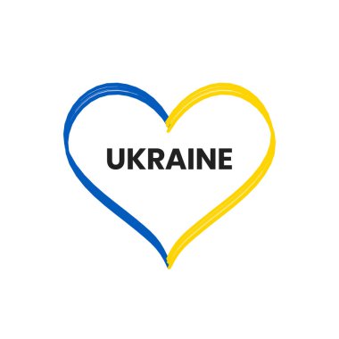 Ukrayna vektör illüstrasyon arkaplanı ile dur 