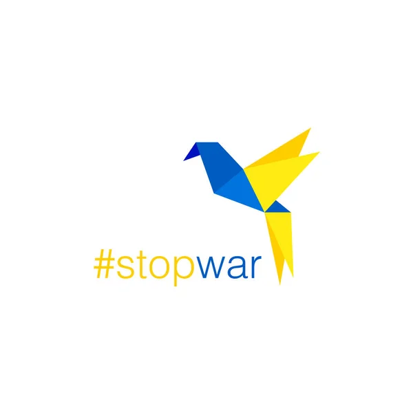 Stoppt Den Krieg Der Ukraine Vektor Illustration Hintergrund — Stockvektor