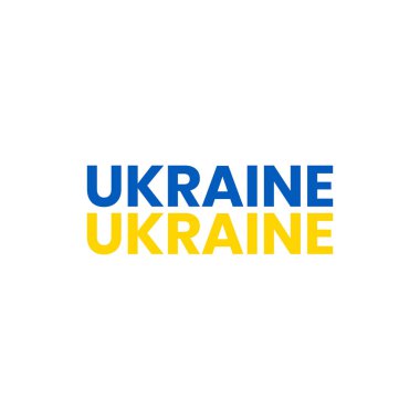 Ukrayna vektör illüstrasyon arkaplanı ile dur 