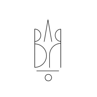 Vektör illüstrasyonu, Ukrayna sembolü