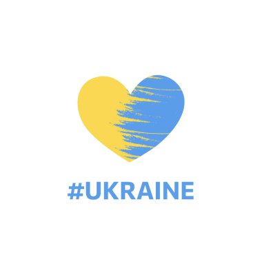 Ukrayna vektör illüstrasyon tasarımının yanında dur