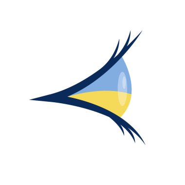 Ukrayna vektör illüstrasyon tasarımının yanında dur