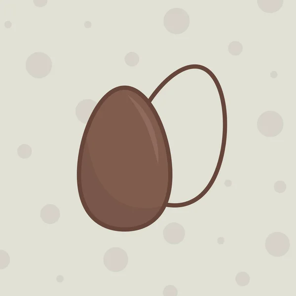 Huevos Chocolate Pascua Vector Ilustración — Archivo Imágenes Vectoriales