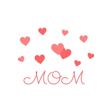 Anneler Günü konsepti aşk mektupları. vektör illüstrasyonu.