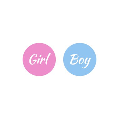 Erkek ya da kız renk vektörü çizimi