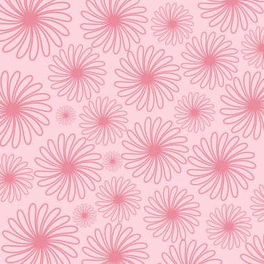 Çiçeklerle kusursuz desen. vektör illüstrasyonu