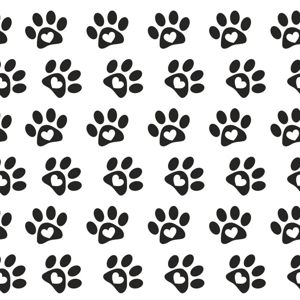 Ícone Impressão Pata Símbolo Animal Ilustração Vetorial —  Vetores de Stock