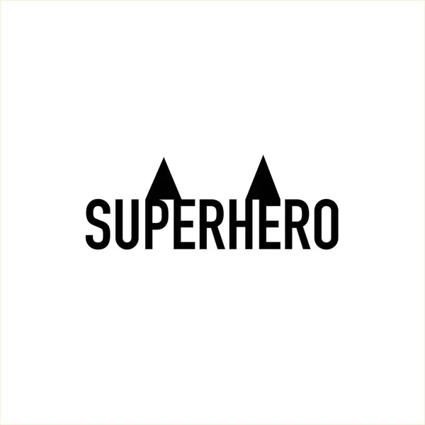 Superhelden Logo Design Vorlage Für Unternehmen Unternehmen Tourismus Und Vieles — Stockvektor