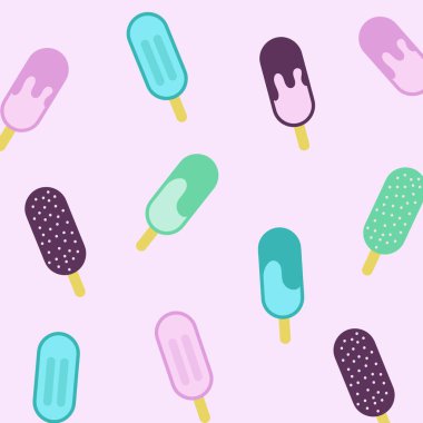 dondurma simgesi pürüzsüz arkaplan vektör çizimi