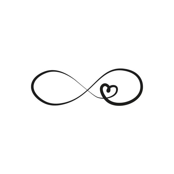 Amor Corazón Logo Diseño Vector Plantilla — Vector de stock