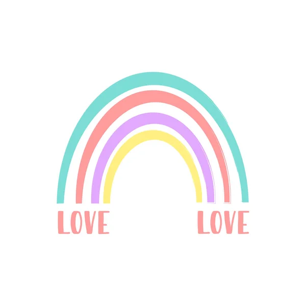 Regenboog Kleurrijk Logo Voor Ontwerp Vectorillustratie — Stockvector